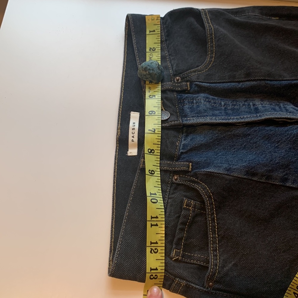 Pacsun Ultra High Rise Black Blue Denim Jeans -- 25 - Picture 11 of 12